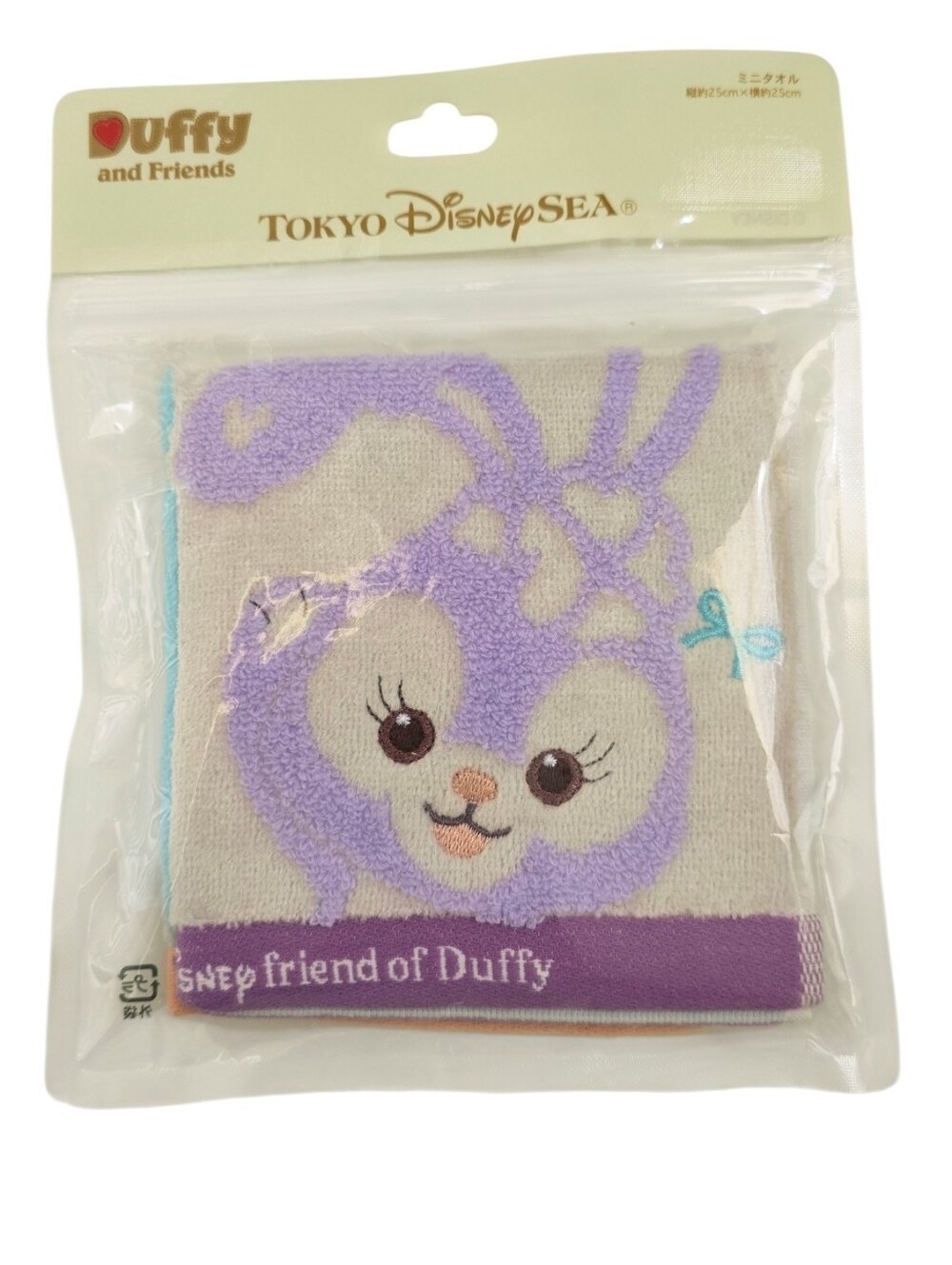Tokyo DisneySea StellaLou Duffy & Friends Mini Towel 25cm Japan NWT - Picture 2 of 4